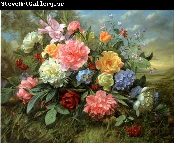 unknow artist Floral, beautiful classical still life of flowers.082